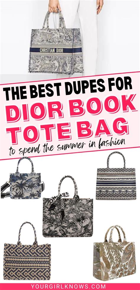 dior toile book tote|dior book tote dupes.